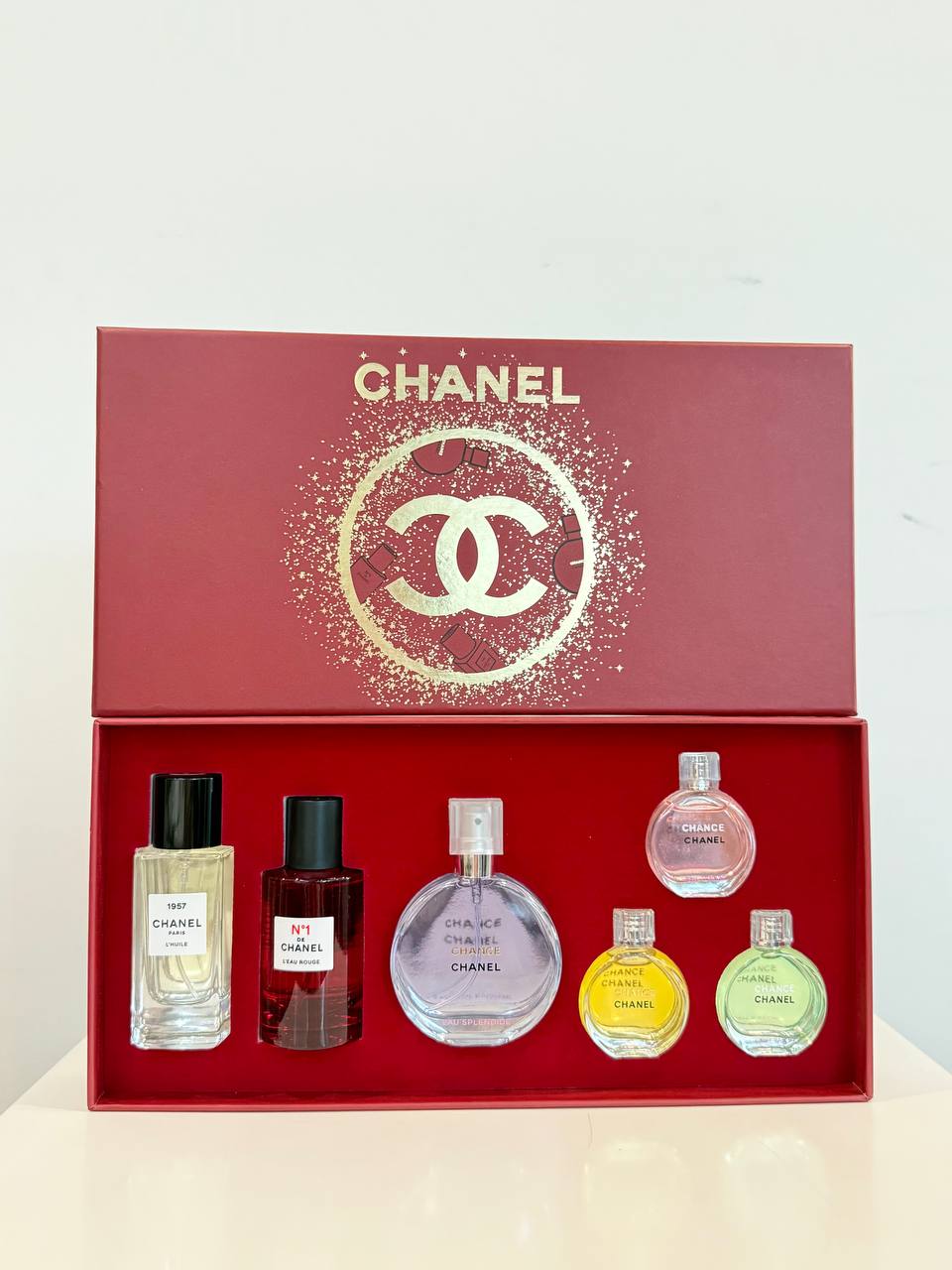 CHANEL SET 6IN1 (RED BOX)